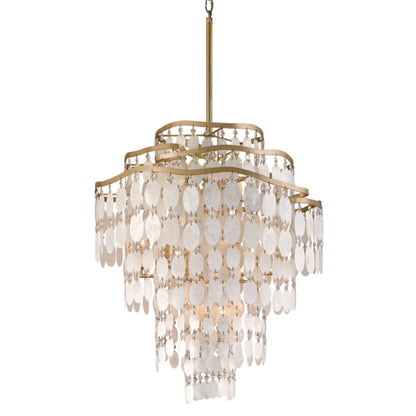 Dolce 12-Light Chandelier in Champagne Leaf 24L x 24W x 30.75H