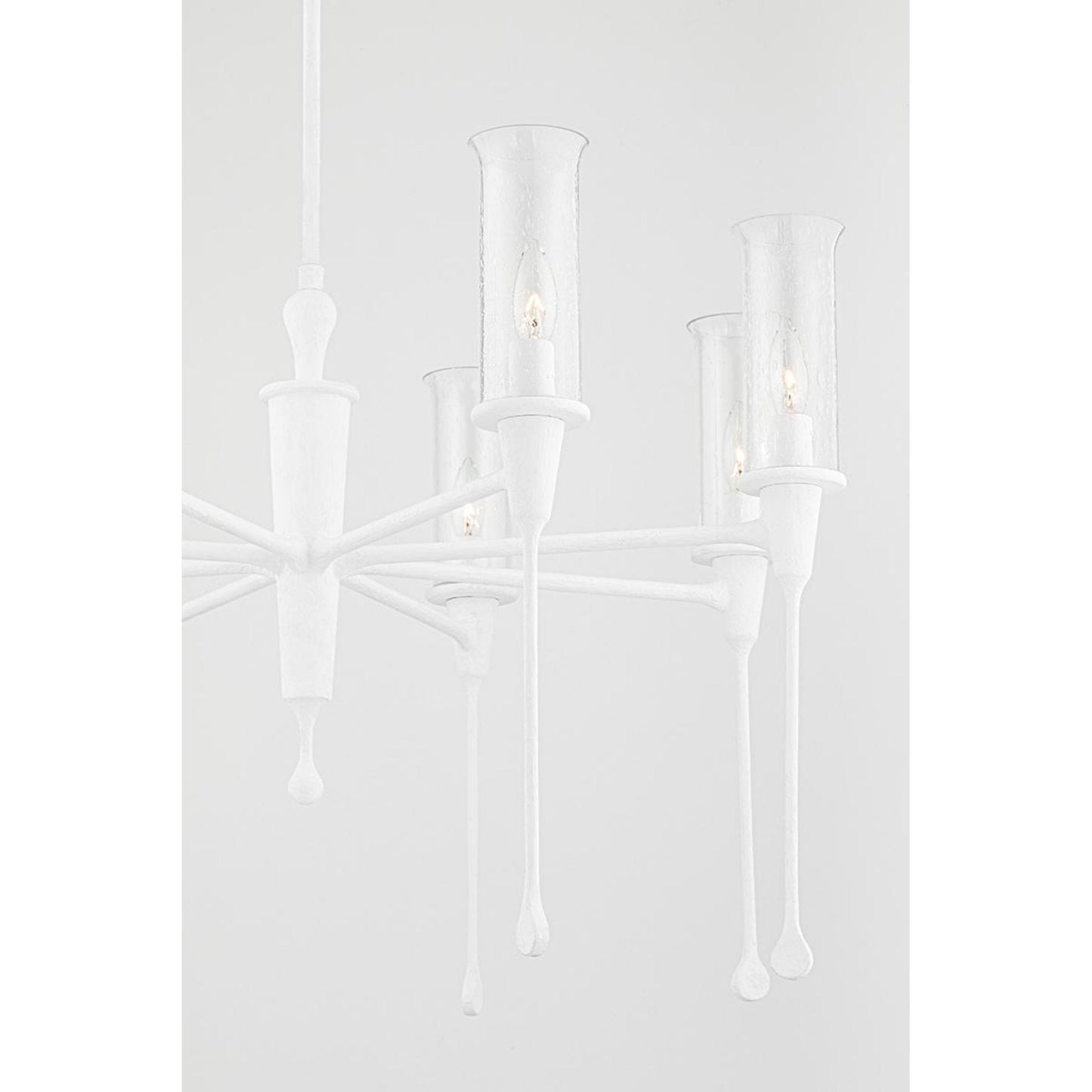 Chisel 16-Light Chandelier in Black Iron 41.25L x 41.25W x 28H