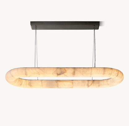 Rivage Lisse Oval Chandelier 57"