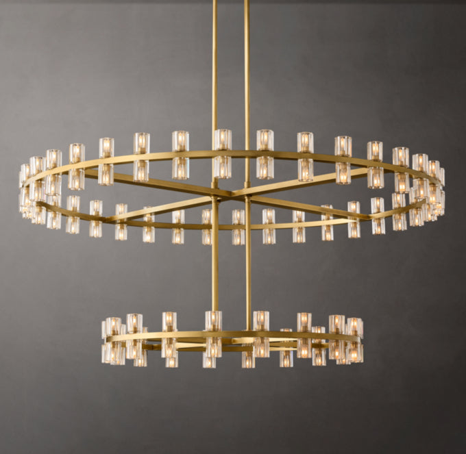 Arcachone Circular Two-Tier Chandelier 60"