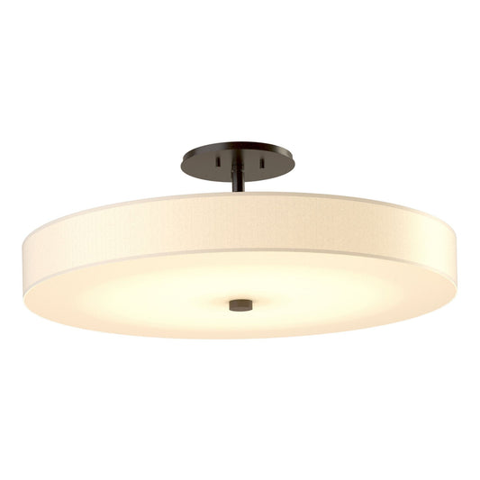Disq Large LED Semi-Flush LED Spun Frost (SH) in Oil Rubbed Bronze