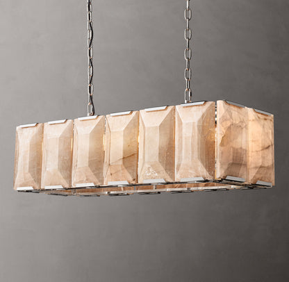 Harlowe Crystal Rectangular Chandelier 42"