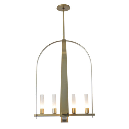 Triomphe 8-Light Pendant 8-Light Frosted Glass (FD) in Modern Brass