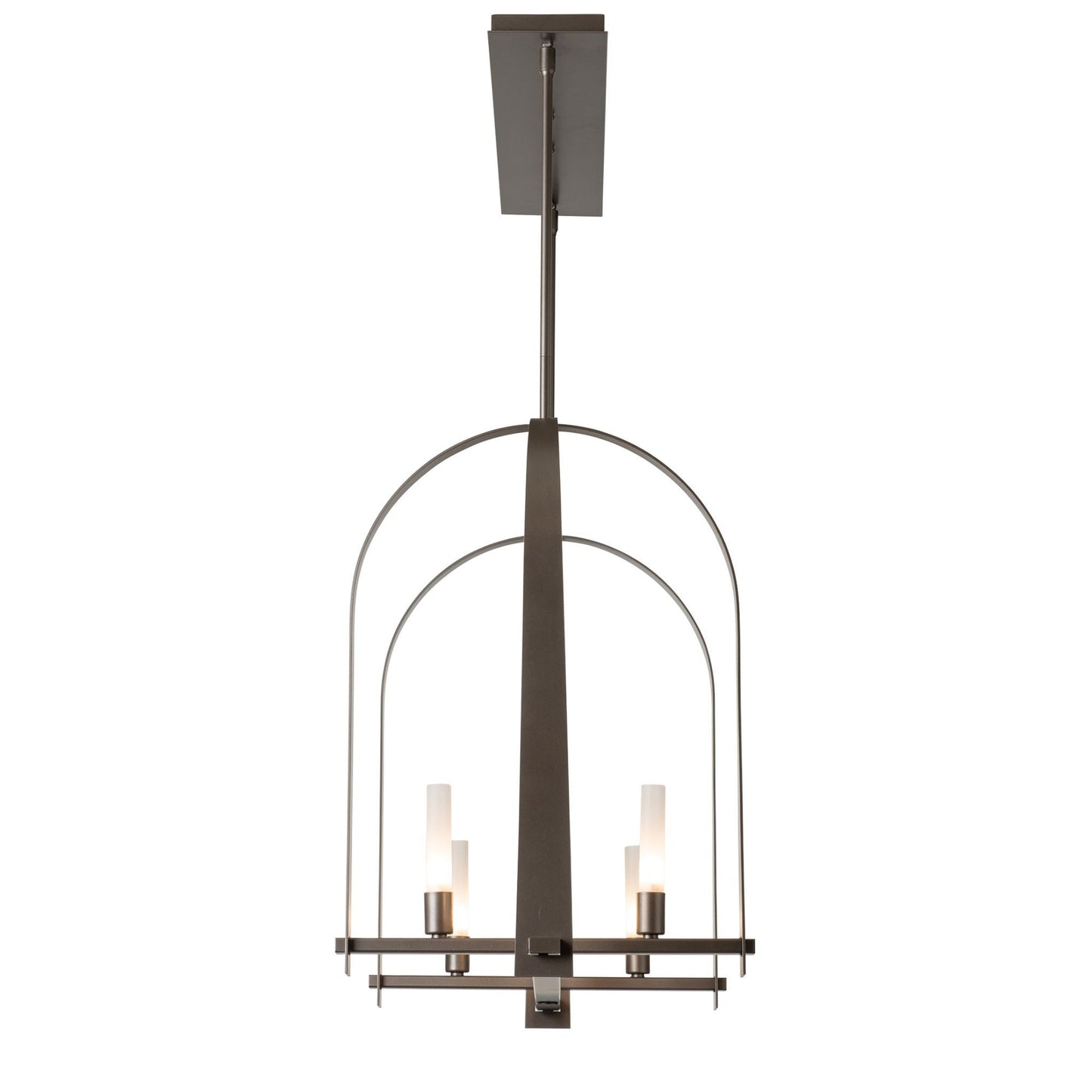 Triomphe 9-Light Linear Pendant 9-Light Frosted Glass (FD) in Dark Smoke