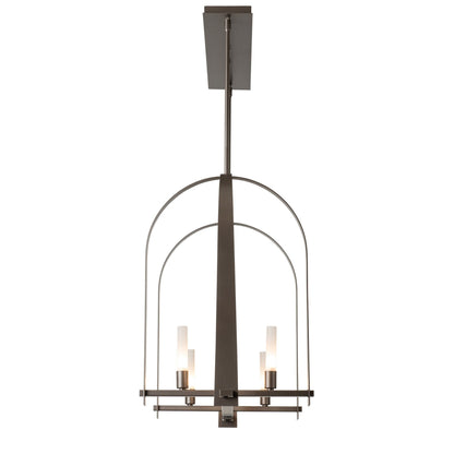 Triomphe 9-Light Linear Pendant 9-Light Frosted Glass (FD) in Dark Smoke