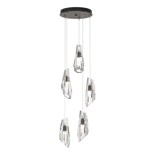 Luma 5-Light Pendant 5-Light Crystal in Oil Rubbed Bronze