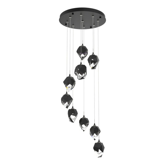 Chrysalis 9-Light Small Crystal Pendant 9-Light Black Crystal (BP) in Black