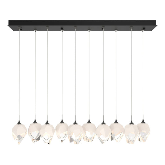 Chrysalis 10-Light Small Crystal Pendant 10-Light White Crystal (WP) in Black