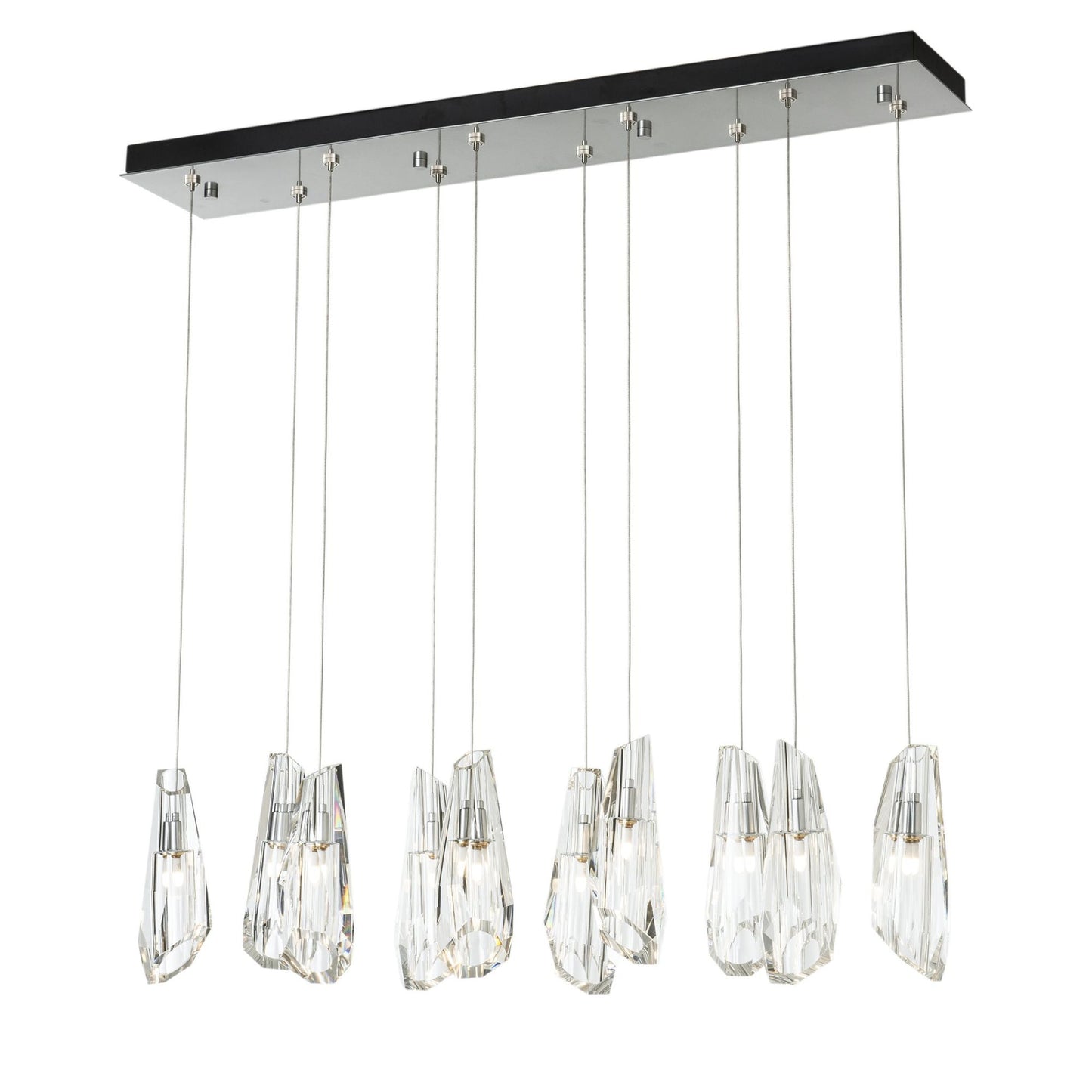 Luma 10-Light Large Crystal Pendant 10-Light Crystal in Sterling