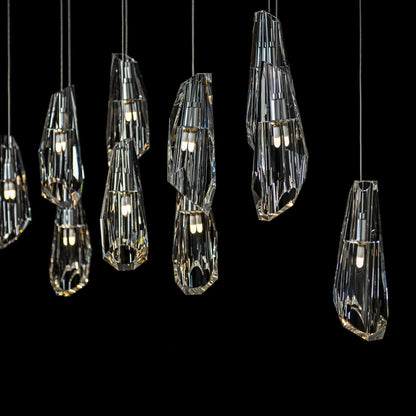 Luma 10-Light Large Crystal Pendant 10-Light Crystal in Sterling