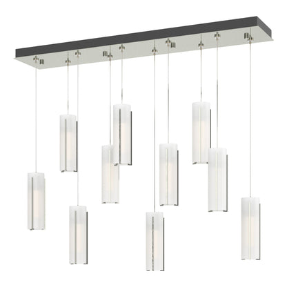 Exos Glass 10-Light Pendant 10-Light Opal Glass (GG) in Sterling