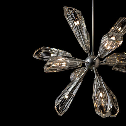 Luma 12-Light Starburst Pendant 12-Light Crystal in Sterling