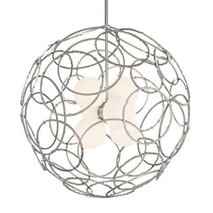 Olympus Orb Pendant 6-Light Opal Glass (GG) in Sterling