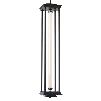 Athena 1-Light Large LED Lantern LED Clear Glass (ZM) in Oil Rubbed Bronze