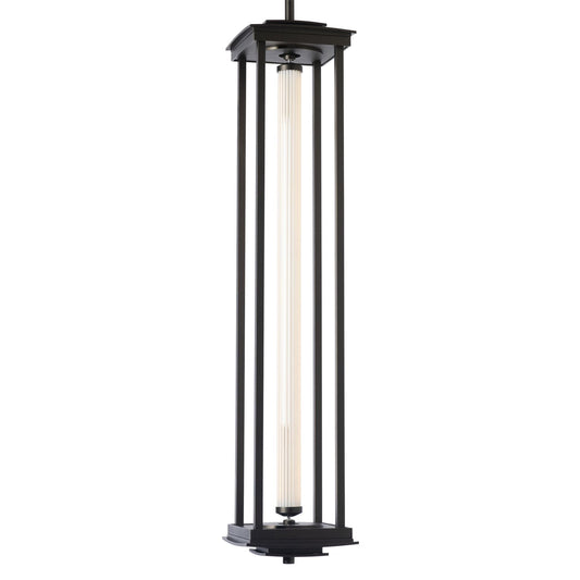 Athena 1-Light Large LED Lantern LED Clear Glass (ZM) in Oil Rubbed Bronze
