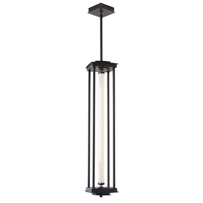 Athena 1-Light Large LED Lantern LED Clear Glass (ZM) in Oil Rubbed Bronze