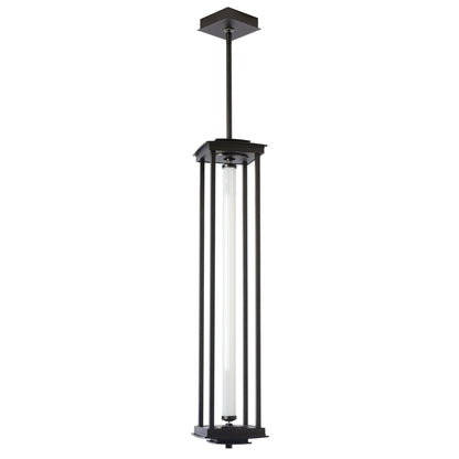 Athena 1-Light Large LED Lantern LED Clear Glass (ZM) in Oil Rubbed Bronze