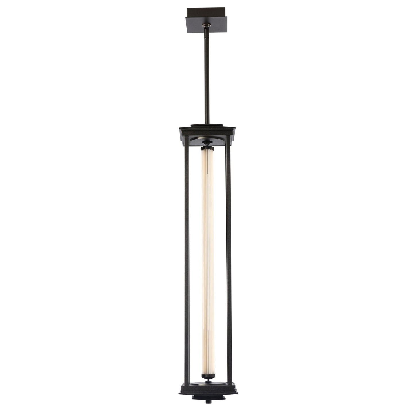 Athena 1-Light Large LED Lantern LED Clear Glass (ZM) in Oil Rubbed Bronze