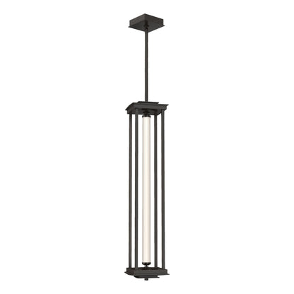 Athena 1-Light Large LED Lantern LED Clear Glass (ZM) in Oil Rubbed Bronze
