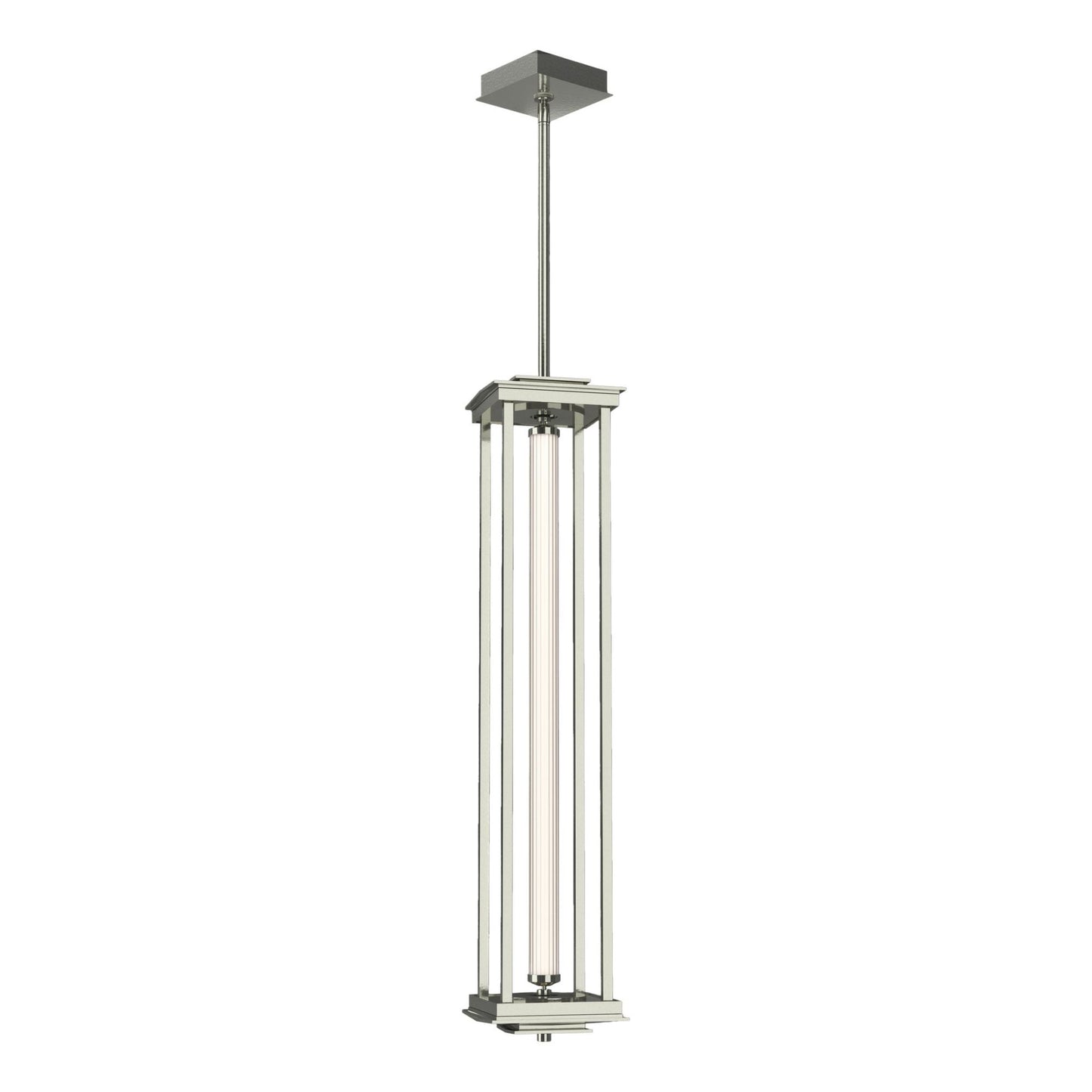 Athena 1-Light Large LED Lantern LED Clear Glass (ZM) in Sterling