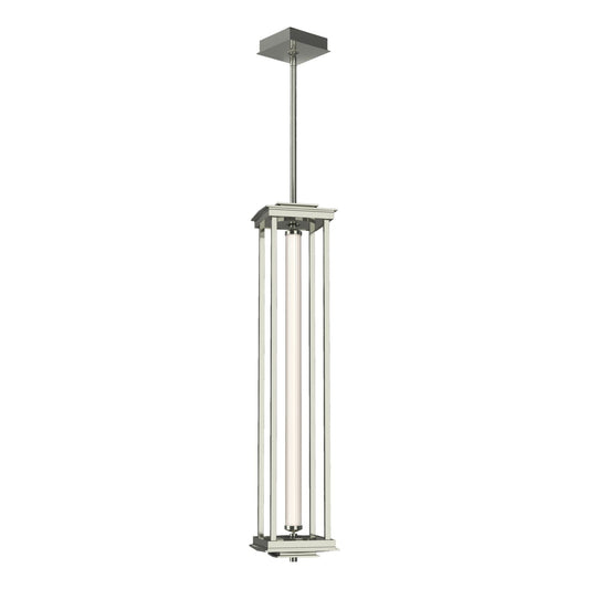 Athena 1-Light Large LED Lantern LED Clear Glass (ZM) in Sterling