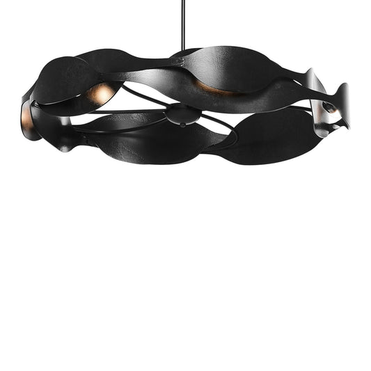 Waves Pendant 6-Light in Black