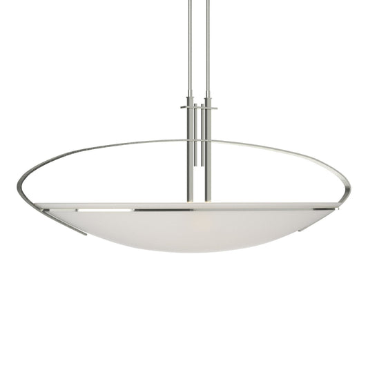 Mackintosh Large Pendant 2-Light Opal Glass (GG) in Sterling