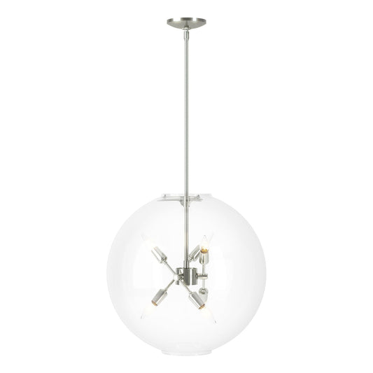 Sfera 6-Light Pendant 6-Light Clear Glass (ZM) in Sterling