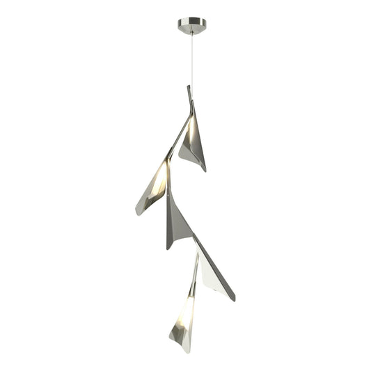 Plume 5-Light LED Pendant Sterling Accent LED in Sterling