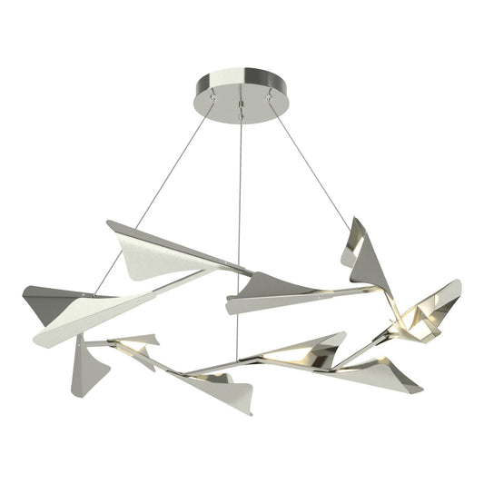 Plume 12-Light LED Pendant Sterling Accent LED in Sterling