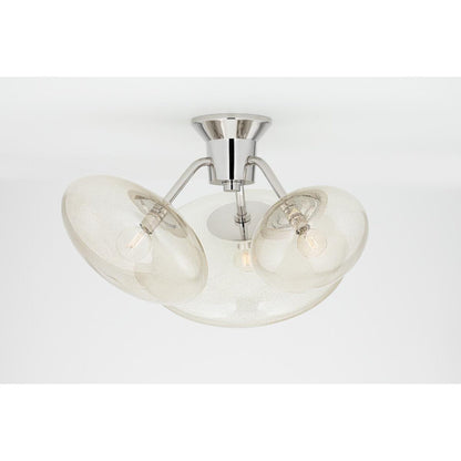 Opera 9-Light Chandelier in Polished Nickel by Kelly Behun 30.75L x 30.75W x 26.5H