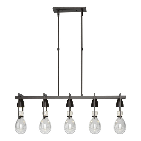 Apothecary Pendant 5-Light Clear Glass (ZM) in Oil Rubbed Bronze