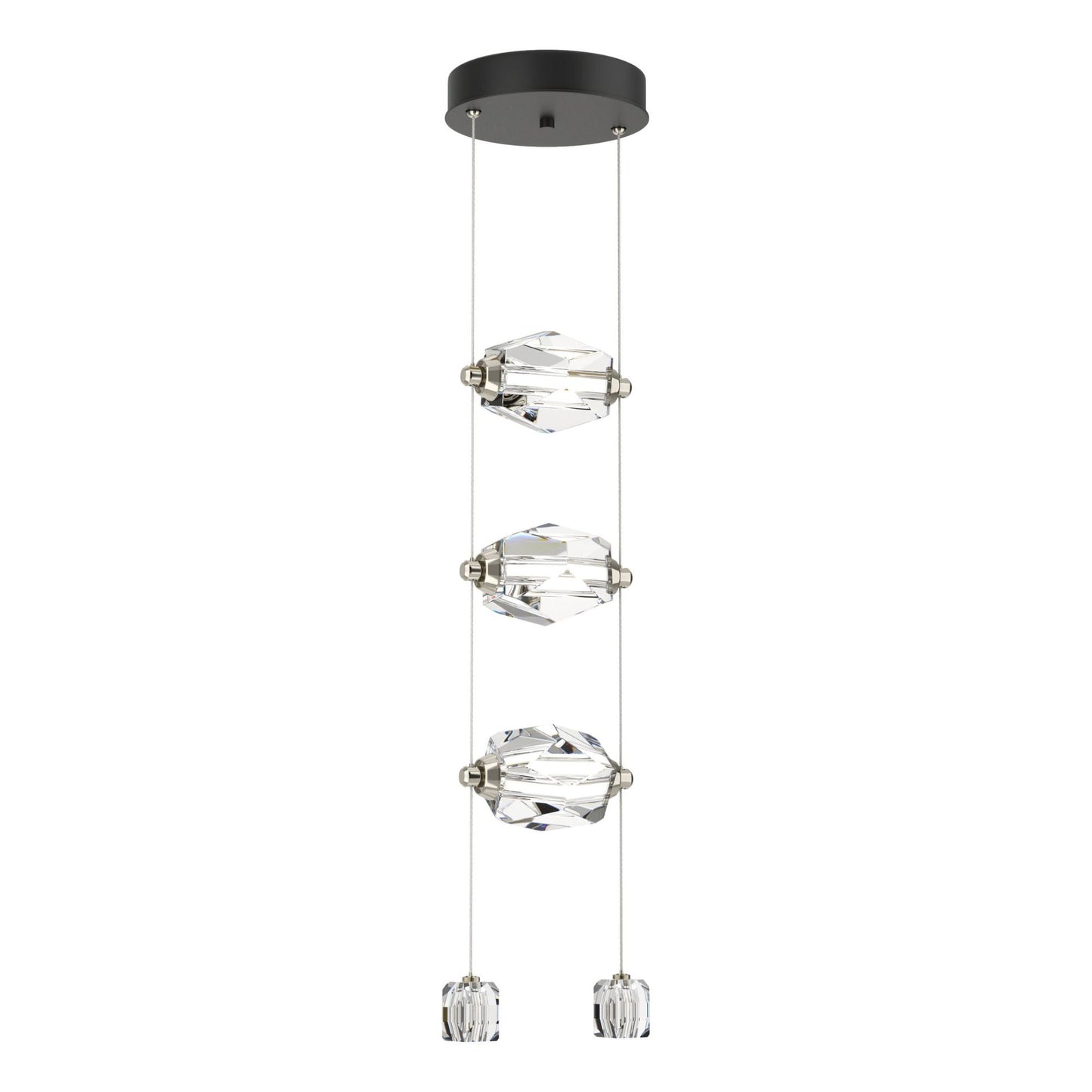 Gatsby 3-Light LED Pendant Crystal LED in Black