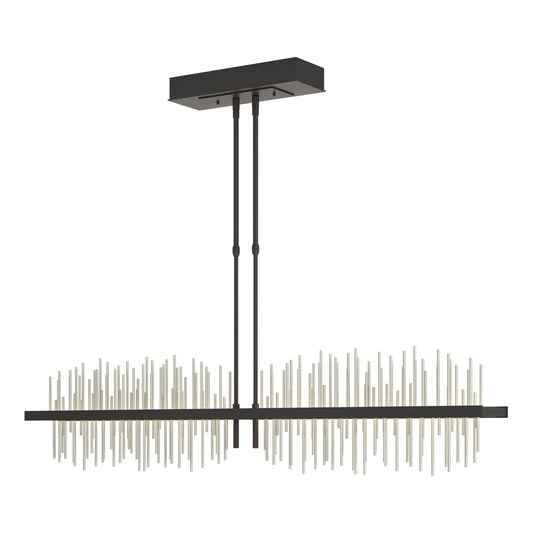 Gossamer Large LED Pendant Sterling Accent LED in Black
