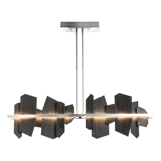 Ardesia Linear LED Pendant Slate LED in Sterling