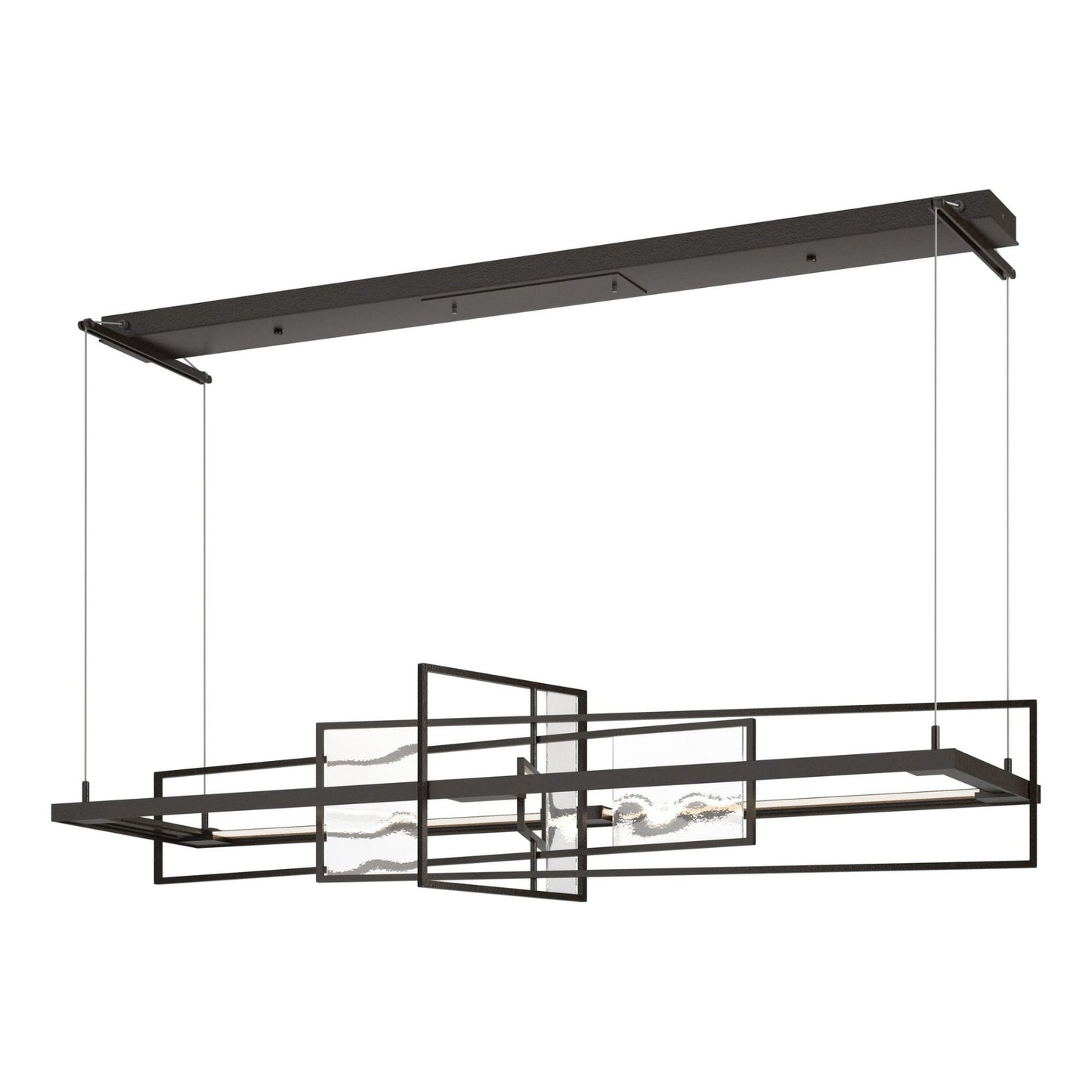 Summer LED Pendant Aqualite Glass LED in Oil Rubbed Bronze