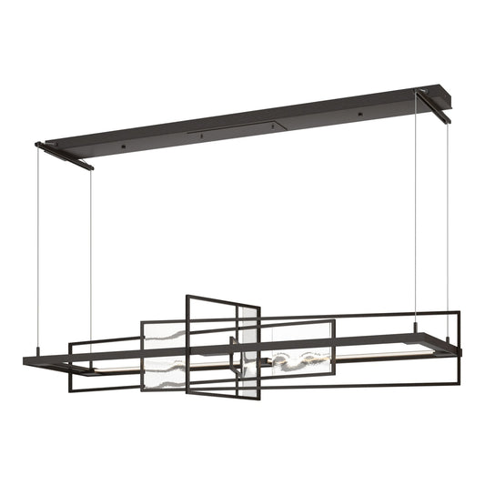 Summer LED Pendant Aqualite Glass LED in Oil Rubbed Bronze