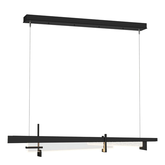 Tenon LED Pendant LED Clear Glass (ZM) in Black