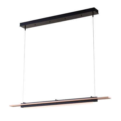 Plank LED Pendant Maple Wood LED in Black