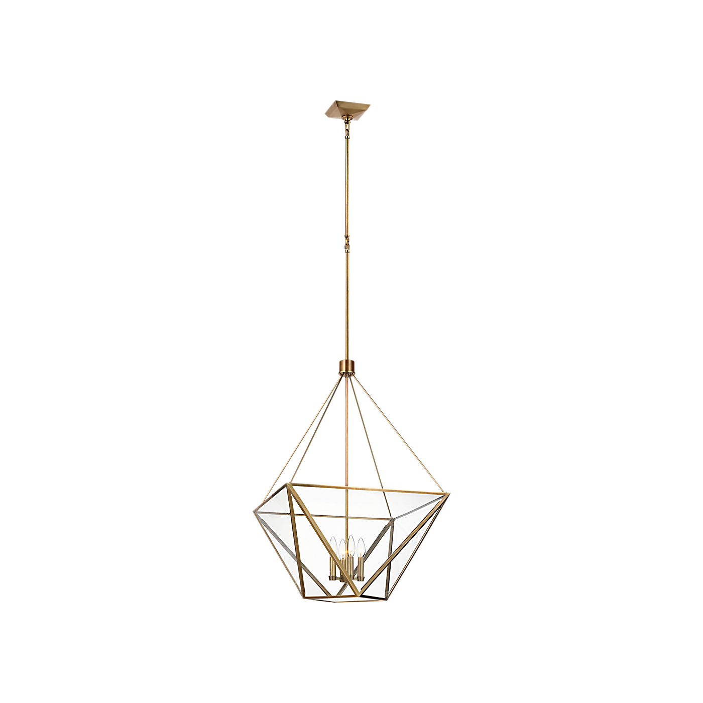 Lorino Large Lantern with Clear Glass
