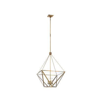 Lorino Large Lantern with Clear Glass