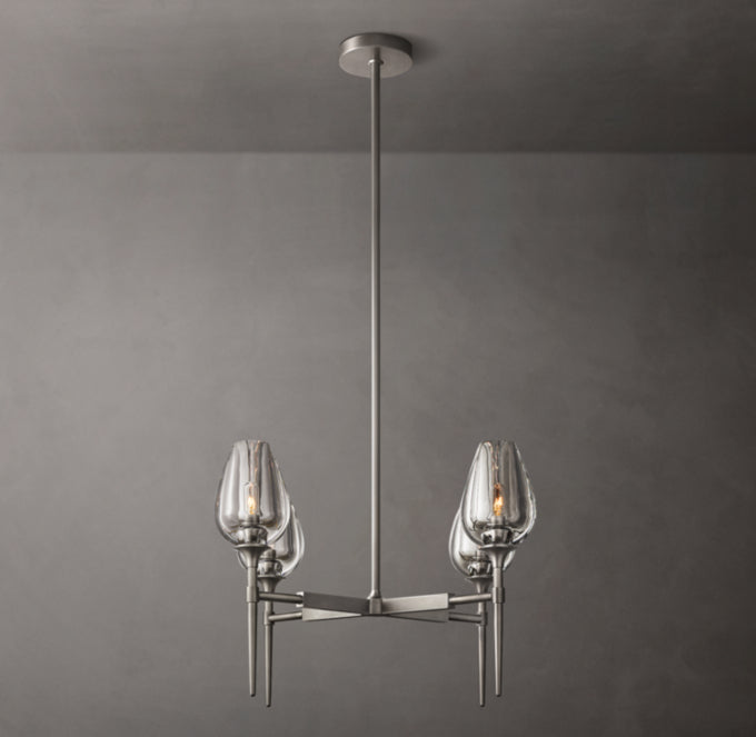 Tulips Circular Chandelier 27"