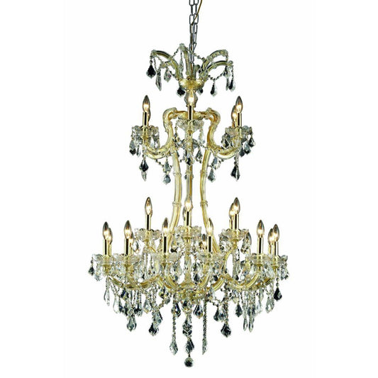 Maria Theresa Royal Cut Crystal Gold 24 Light 50-in Chandelier