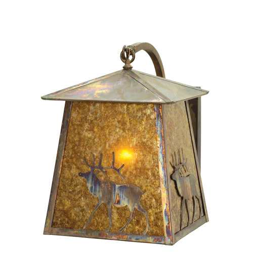 14" Wide Single Light Lantern Wall Sconce