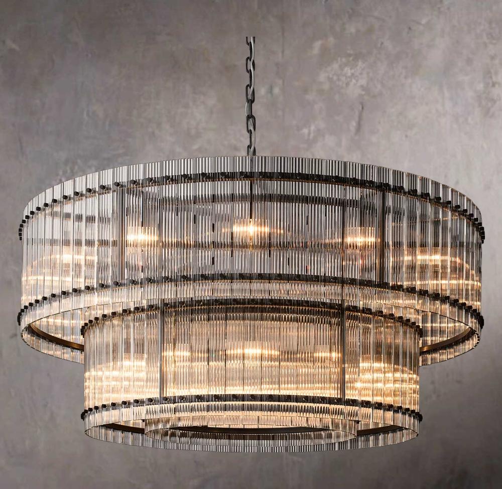 San Marcos Dual-Level Round Chandelier 60"