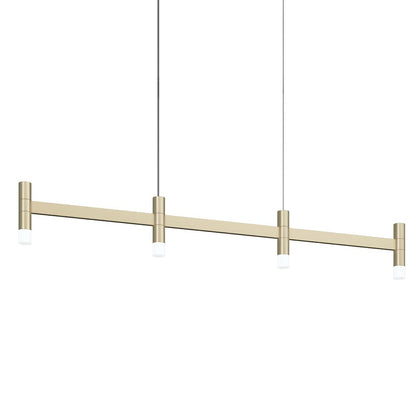 Systema Staccato 4 Light 43" Wide LED Indoor Linear Pendant