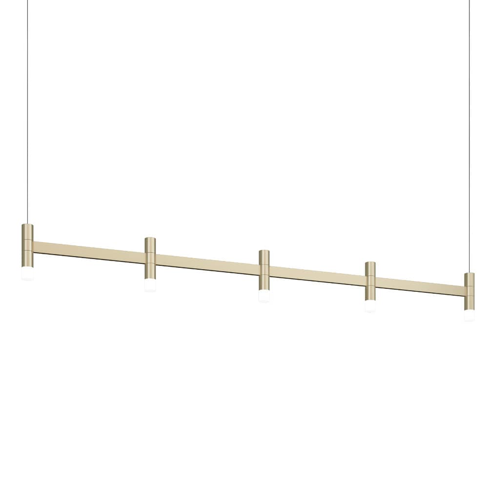 Systema Staccato 5 Light 57" Wide LED Indoor Linear Pendant