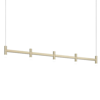 Systema Staccato 5 Light 57" Wide LED Indoor Linear Pendant