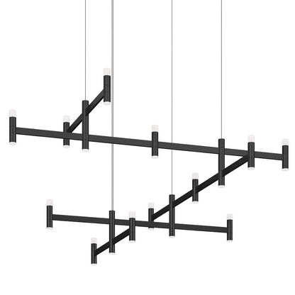 Systema Staccato 28 Light 57" Wide LED Indoor Oversized Pendant