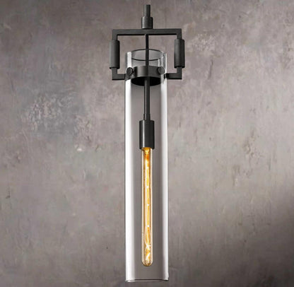 Machinists Cylindrical Glass Pendant Lamp